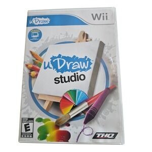 uDraw‎ Studio Nintendo Wii THQ Art Game with Case and Manual RVL P SUWE